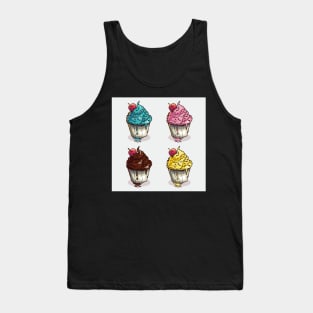 ice cream cup illustration Tank Top